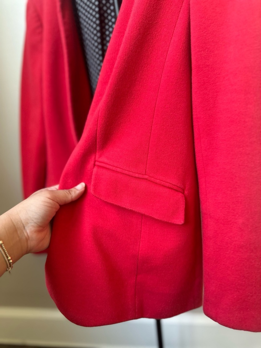Talbots Red Single-Button Notch Blazer - Picture 10 of 14